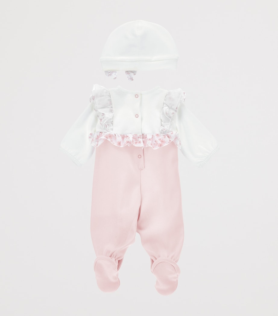 Cotton Floral All-In-One and Hat Set (1-9 Months)