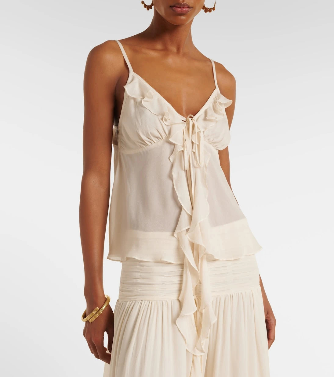 Poupette St Barth - Camille ruffled camisole