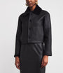 Joseph Black Shearling Reversible Alloway Jacket
