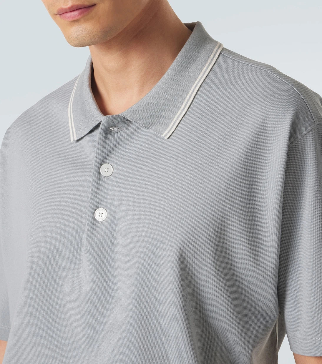 Frame - Cotton piqué polo shirt