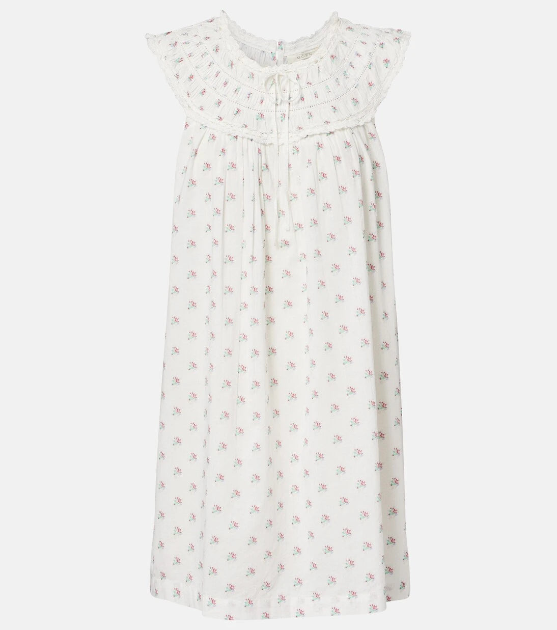Dôen - Verity floral embroidered cotton minidress