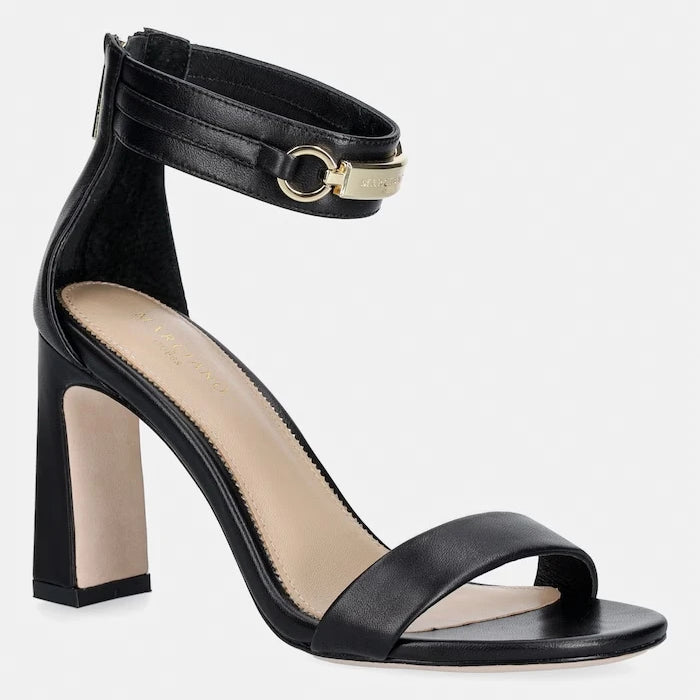 Marciano by Guess deri kalın topuklu sandalet