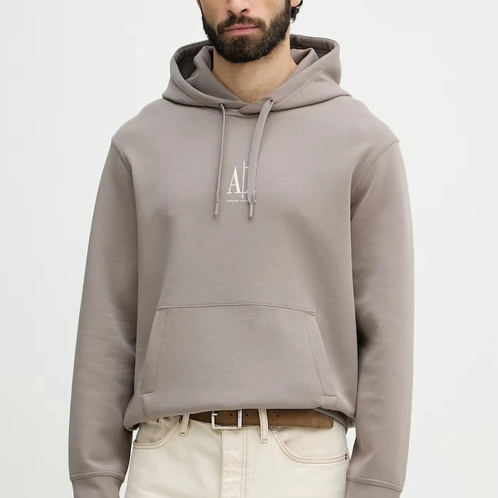 Armani Exchange erkek pamuklu kapüşonlu sweatshirt