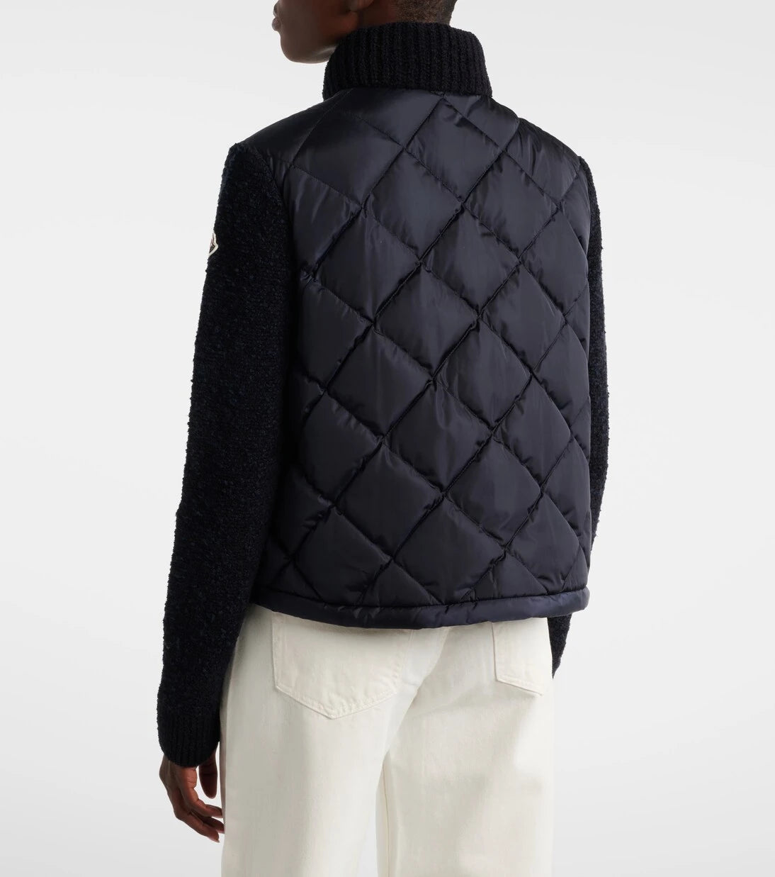 Moncler - Down-paneled cotton-blend cardigan