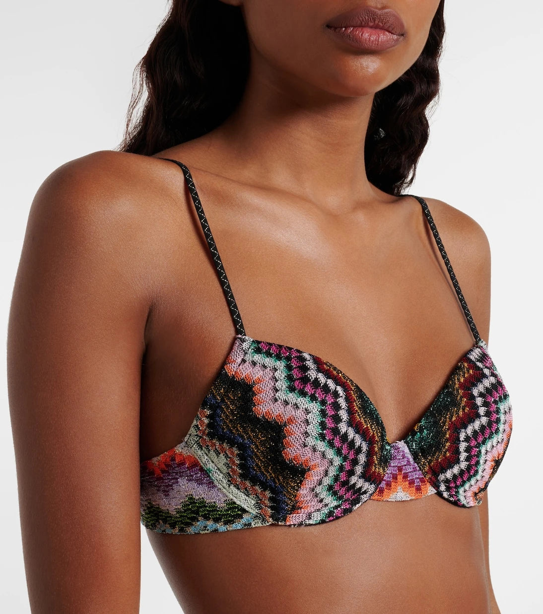Missoni - بيكيني لاميه بنقشة متعرجة