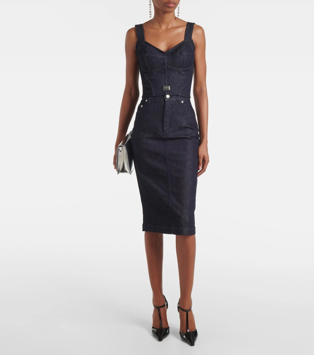 Dolce&Gabbana - Denim bustier top