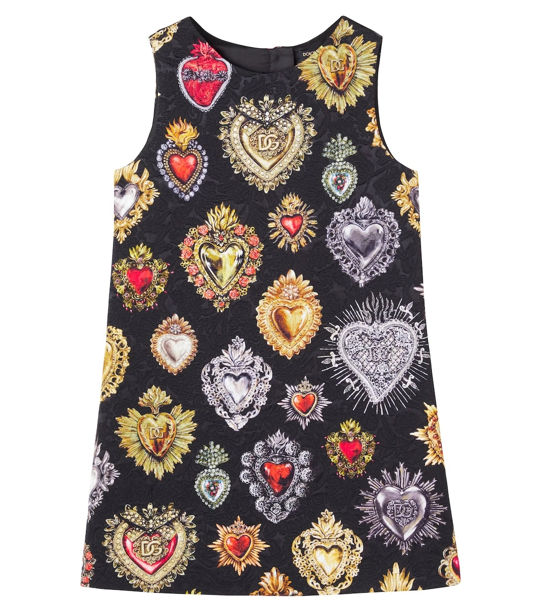 Dolce&Gabbana Kids - Printed brocade dress