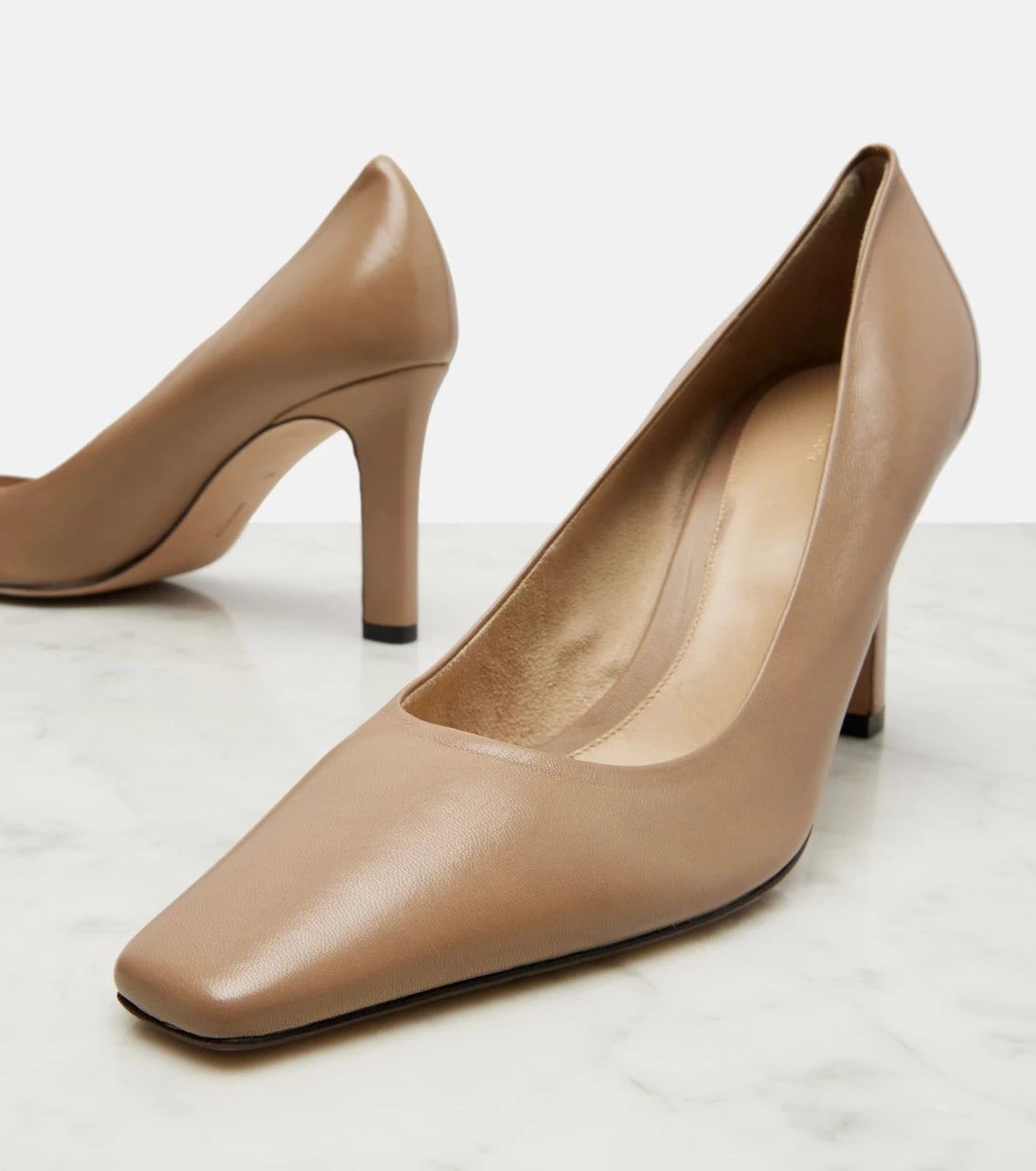 The Row - Carla 80 leather pumps