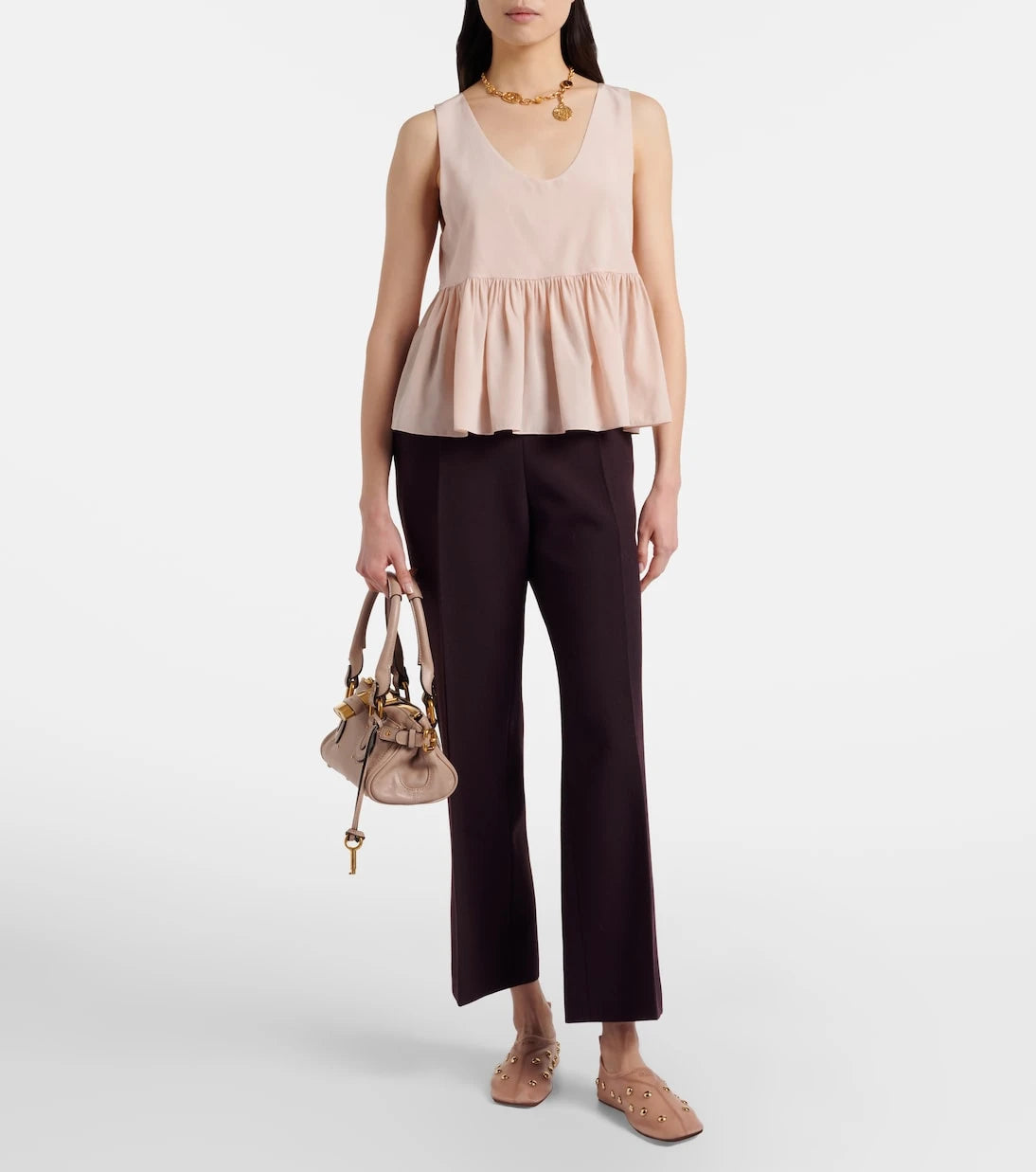 Chloé - Rita studded mesh flats