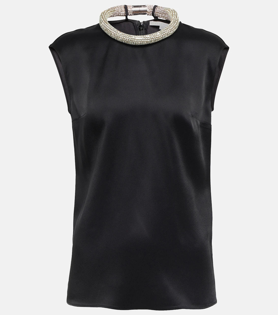 Stella McCartney - Crystal-embellished satin top