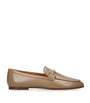 Tod's Beige Leather Barretta Mocassins