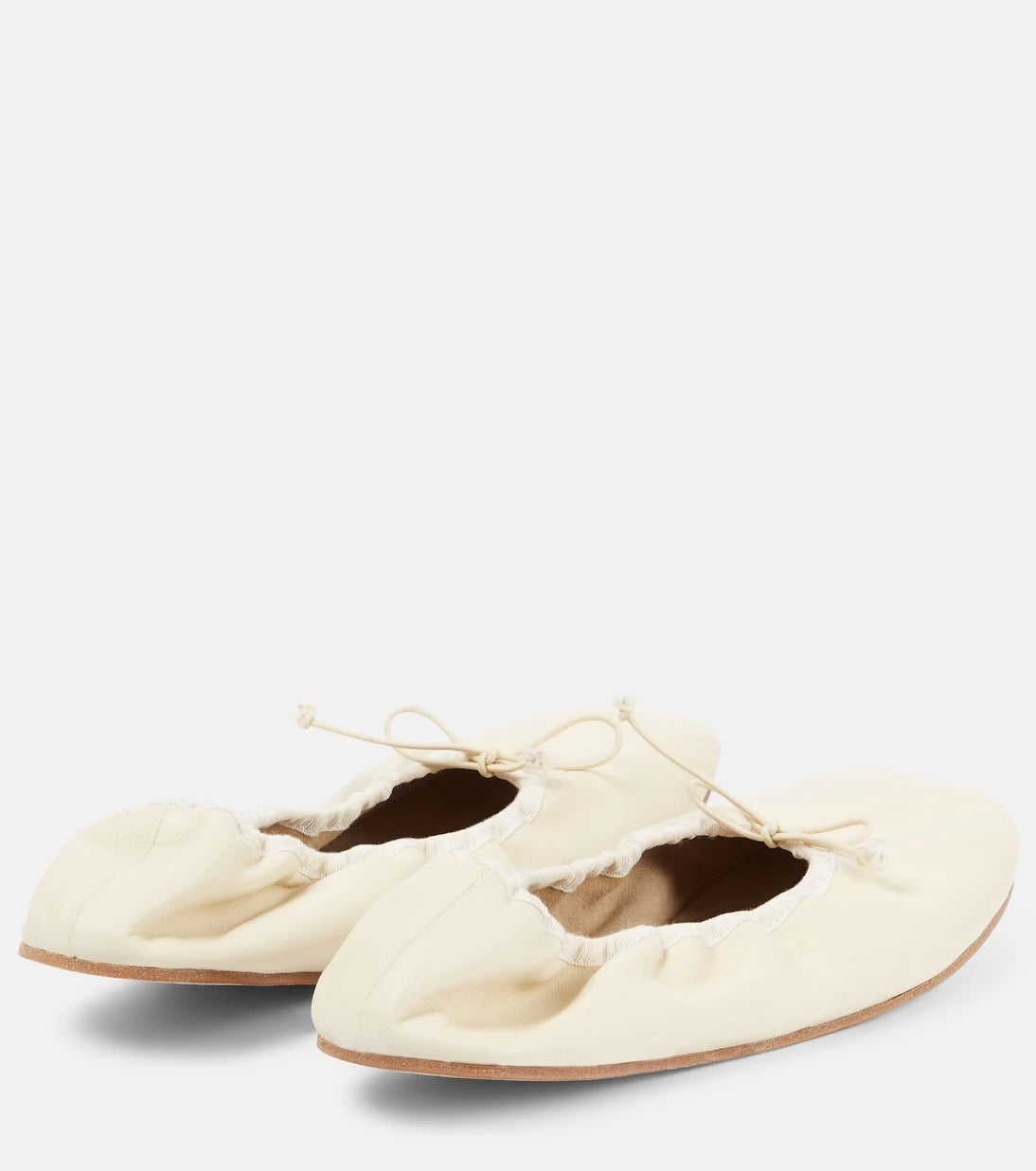 The Row - Leather ballet flats
