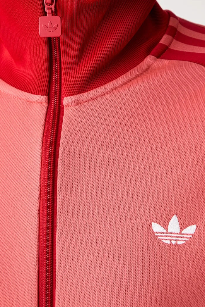 adidas Originals pamuklu fermuarlı kadın sweatshirt Beckenbauer