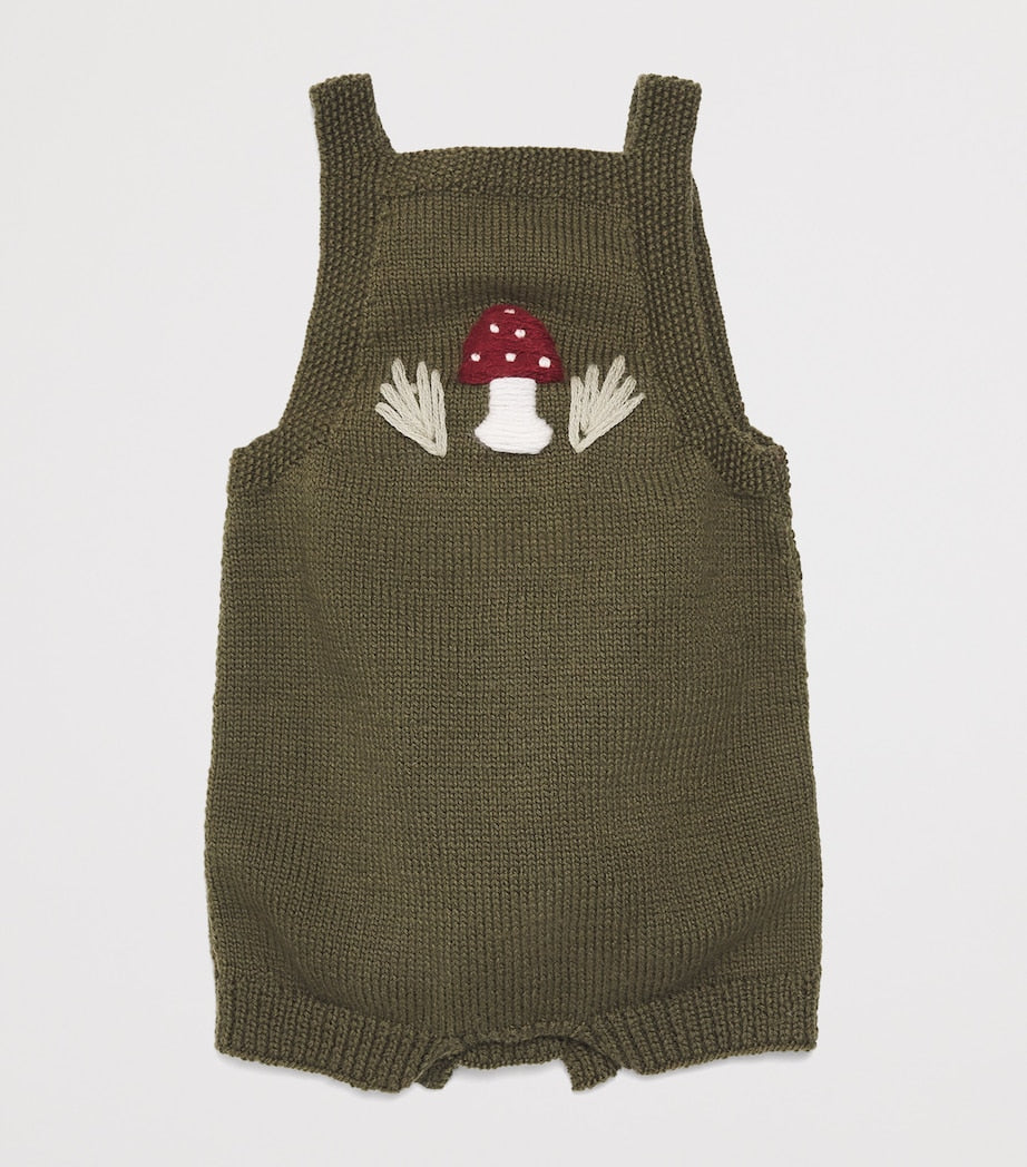 Shirley Bredal Merino Wool Mushroom Playsuit (0-36 Months)