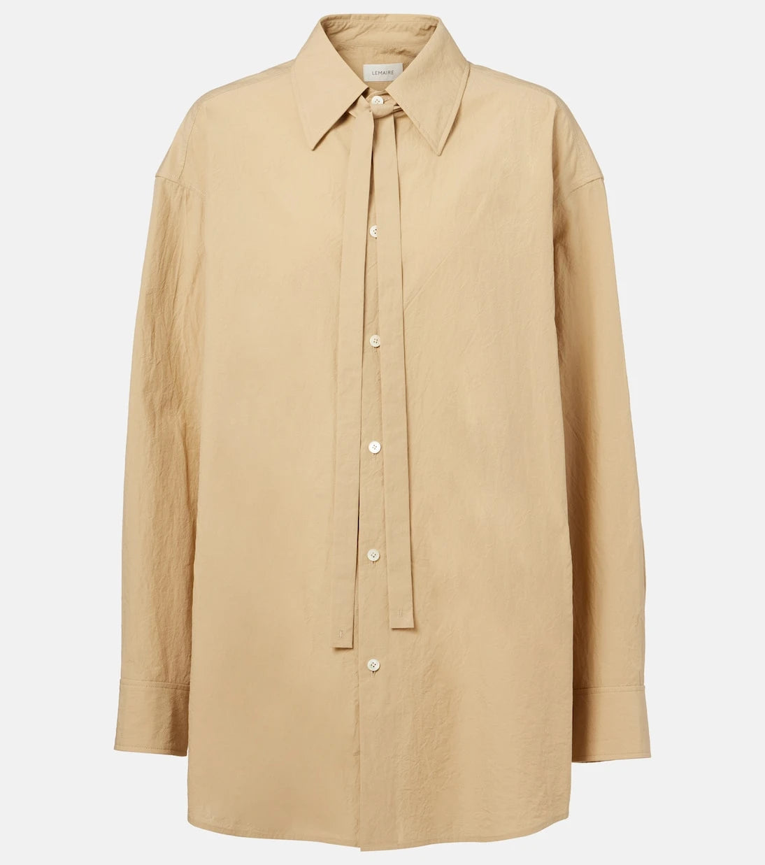 Lemaire - Tie-detail cotton shirt