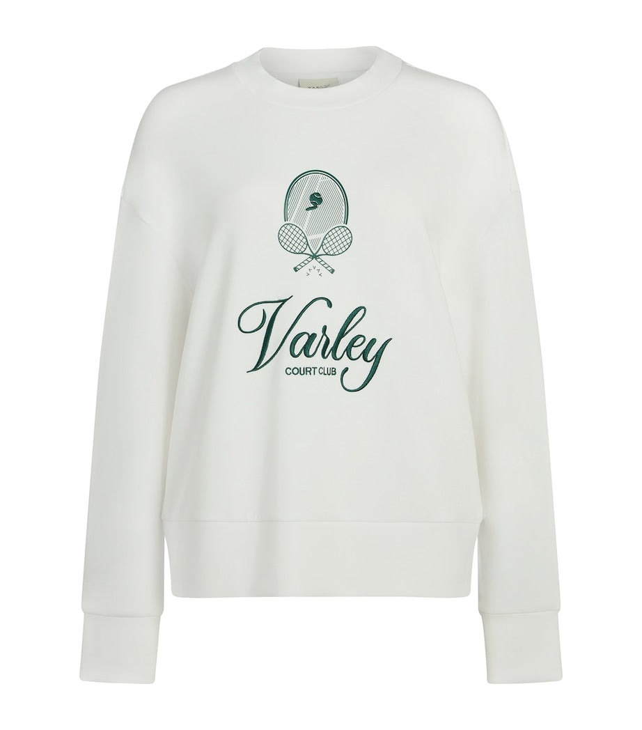 Varley White DoubleSoft Rasco Namesake Sweatshirt