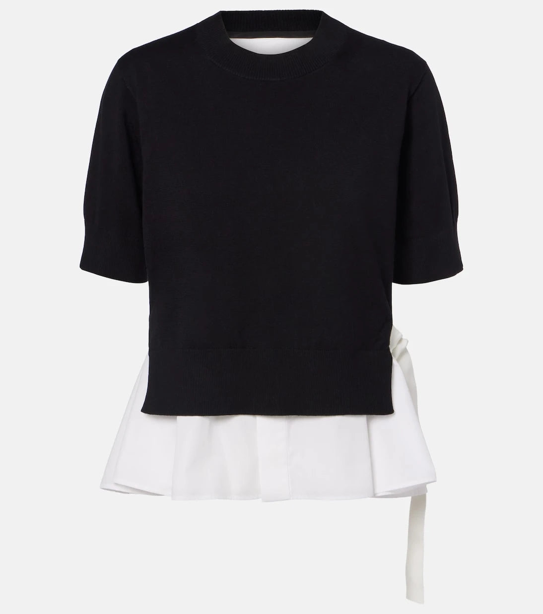 Sacai - Paneled top