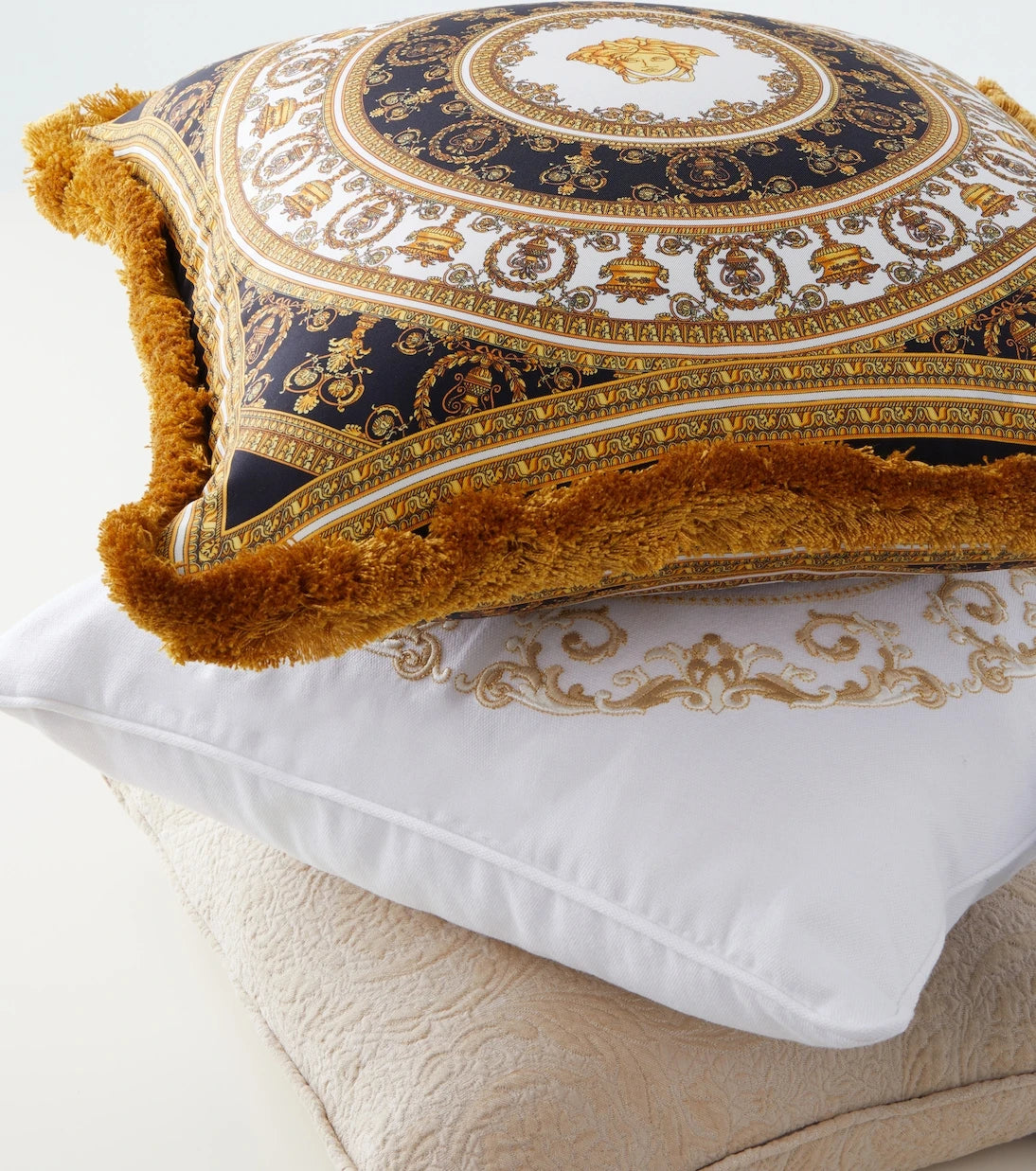 Versace Home - Medusa Gala embroidered cushion