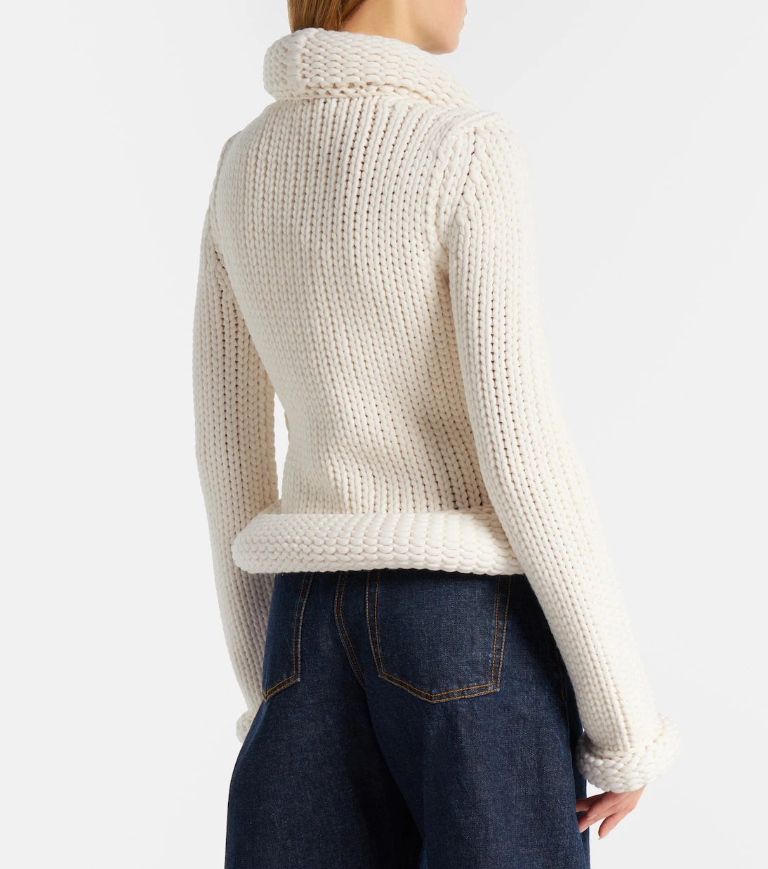 Alaïa - Padded wool-blend cardigan