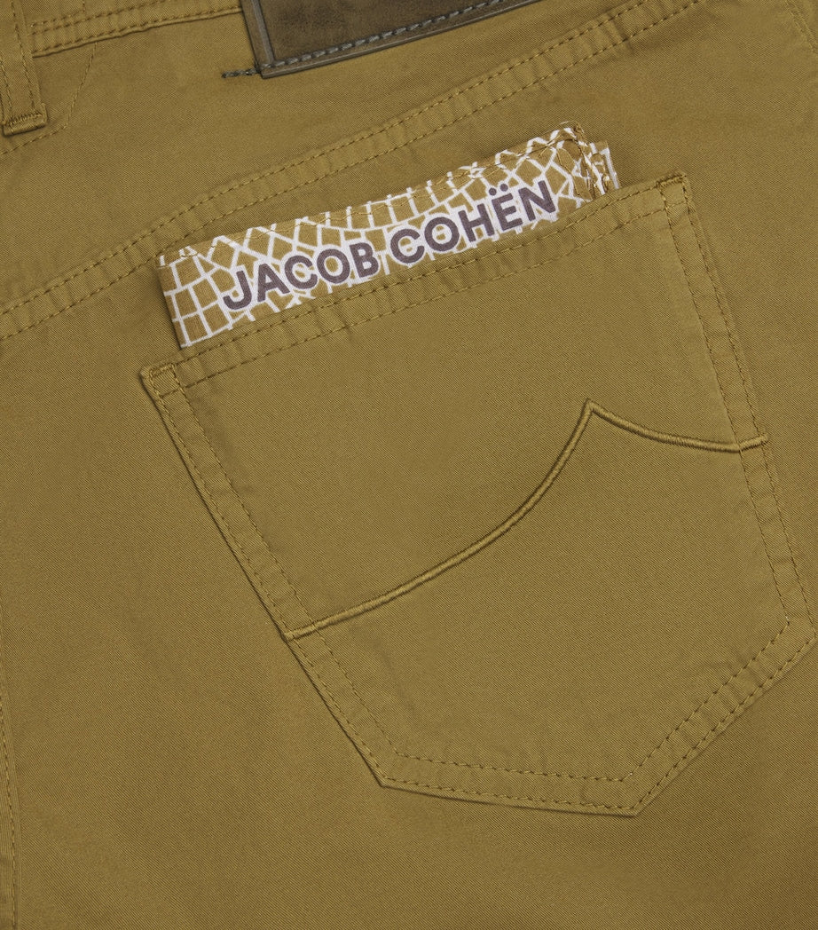 JACOB COHËN Stretch Cotton Nicolas Bermuda Shorts