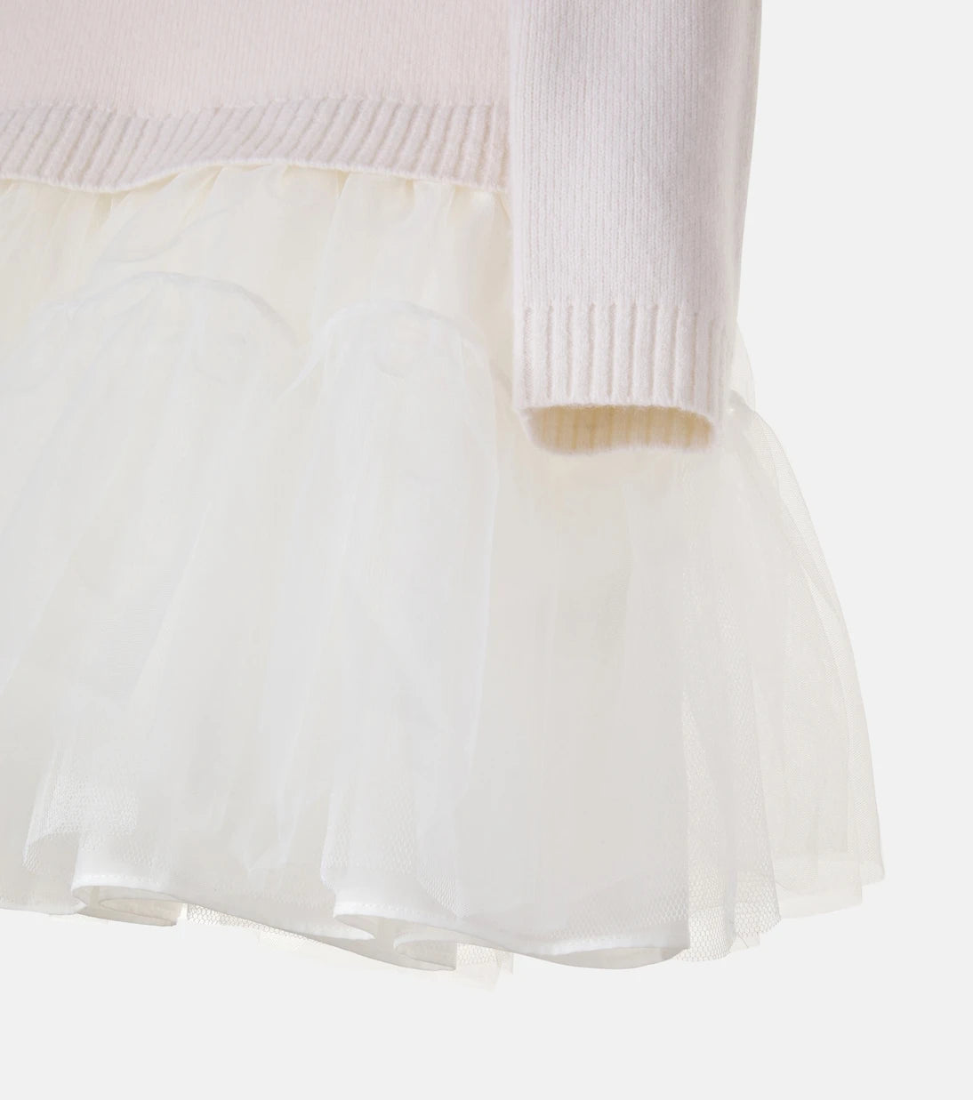 Self-Portrait Kids - Knitted tulle dress