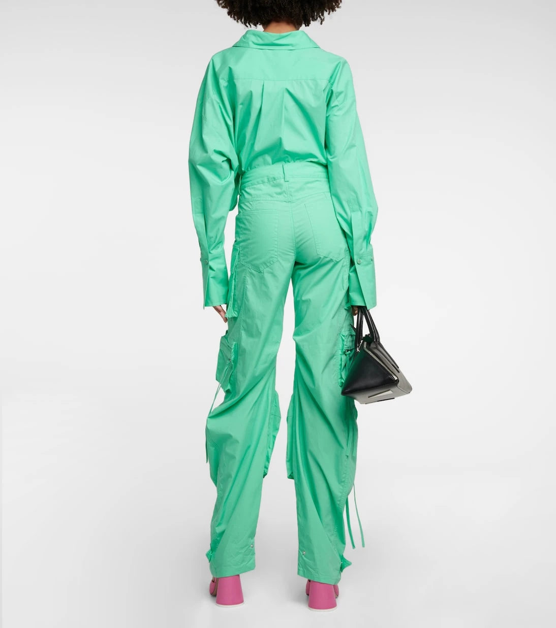 The Attico - Fern cotton canvas cargo pants