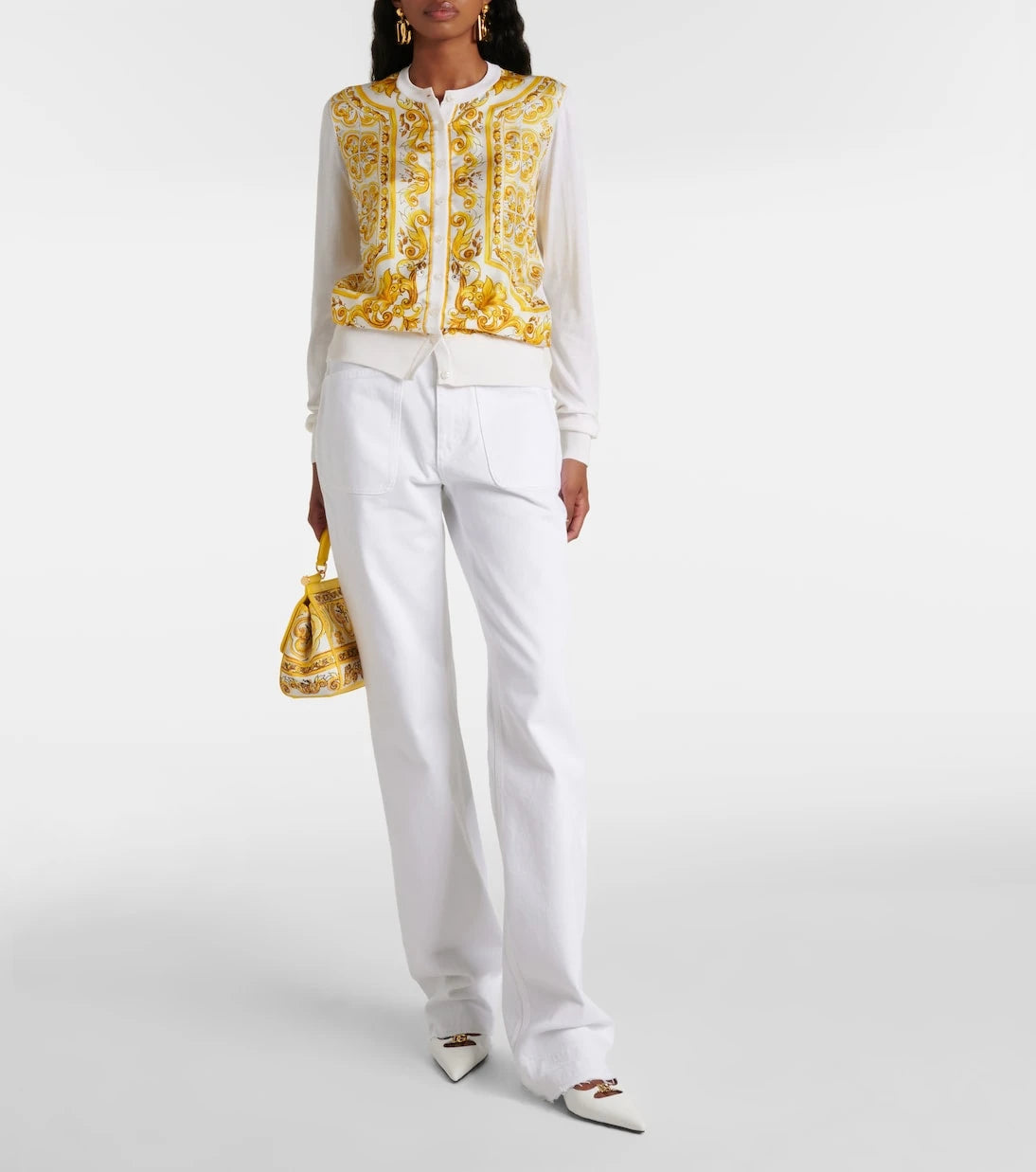 Dolce&Gabbana - Majolica silk twill cardigan