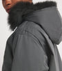 Yves Salomon Waterproof Fur-Trim Parka Coat