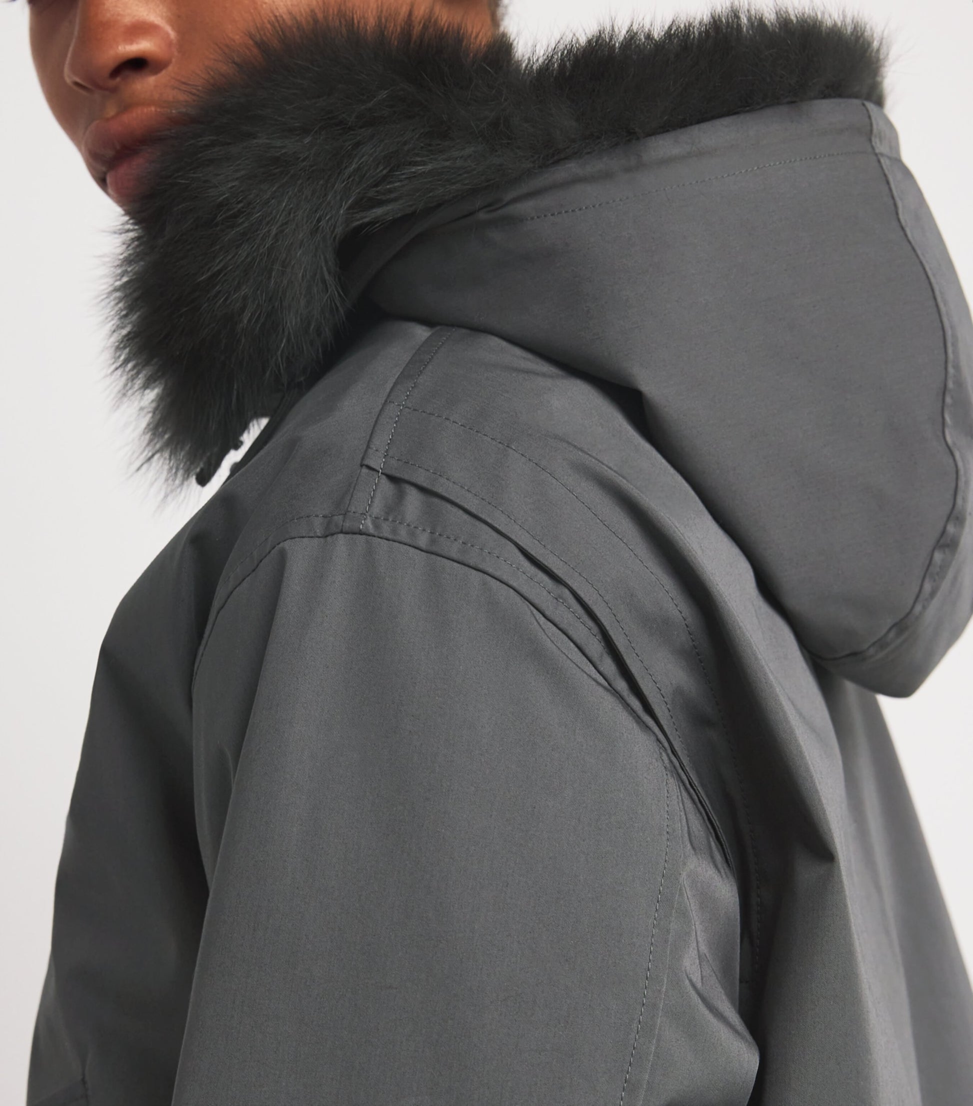 Yves Salomon Waterproof Fur-Trim Parka Coat