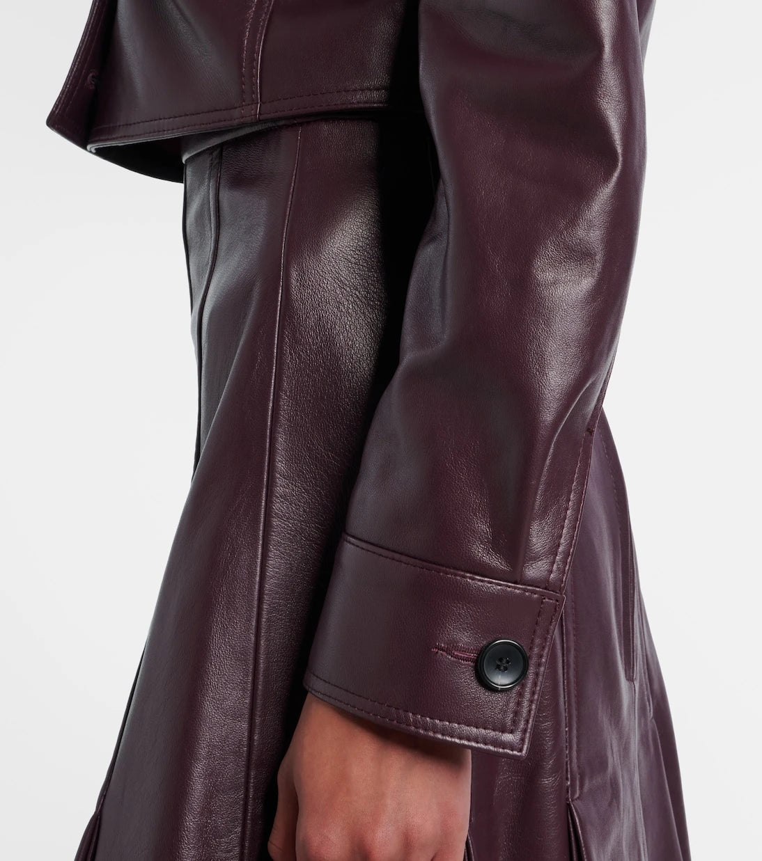 Emilia Wickstead - Nics cropped leather jacket