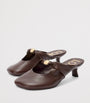 LOEWE Brown Lambskin Pebble Soft Heeled Mules 45