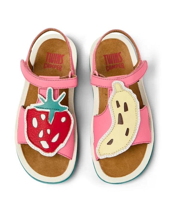 Camper TWS Kids deri çocuk sandaletleri