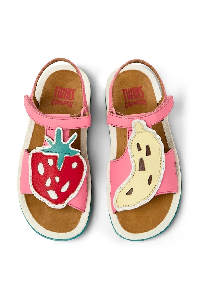Camper TWS Kids deri çocuk sandaletleri