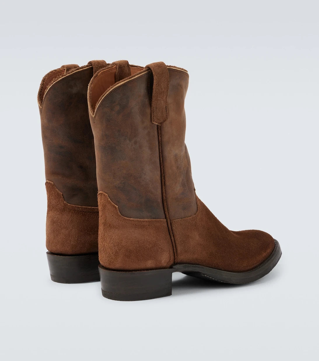 RRL - Suede and leather cowboy boots