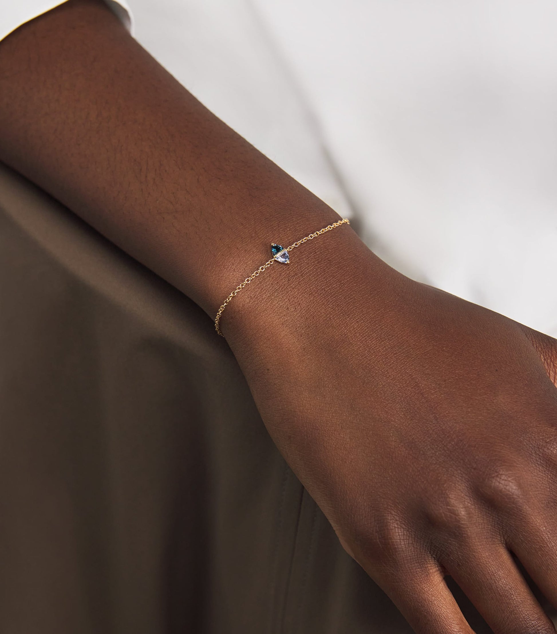 Yellow Gold and Sapphire Tilly Bracelet