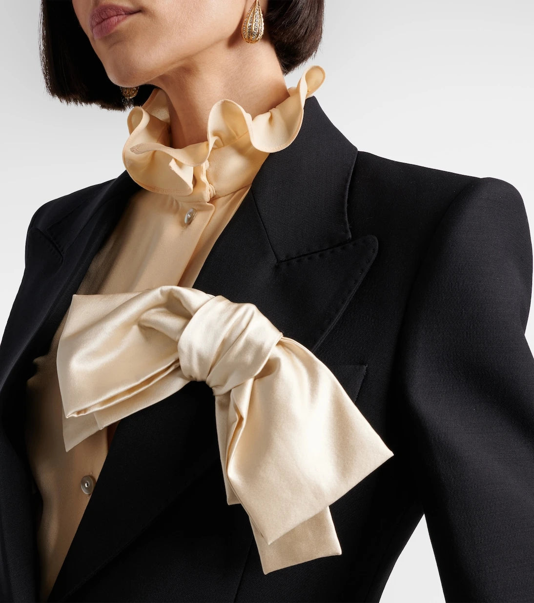 Valentino - Crepe Couture bow-detail blazer