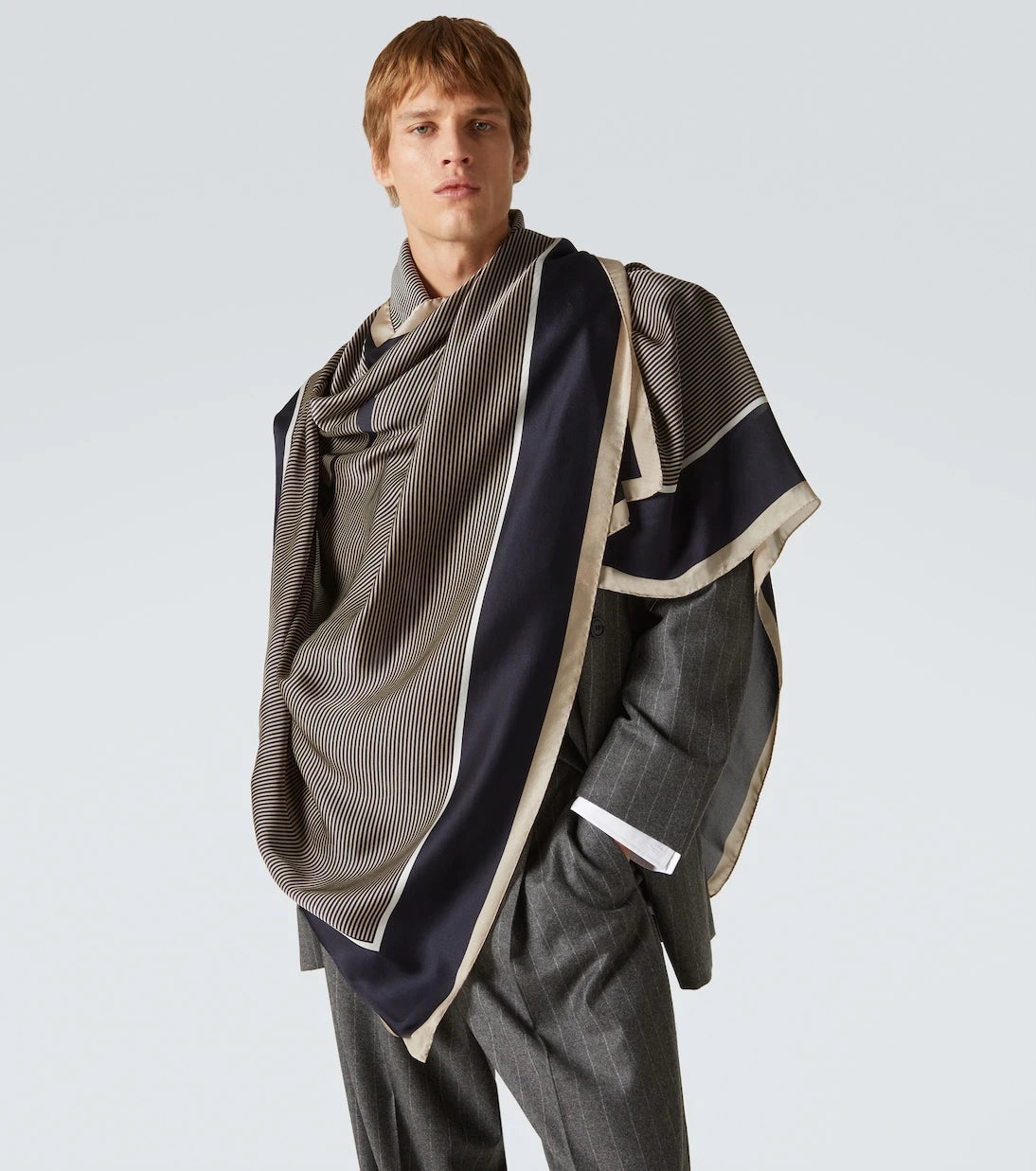 Saint Laurent - Cassandre silk charmeuse scarf