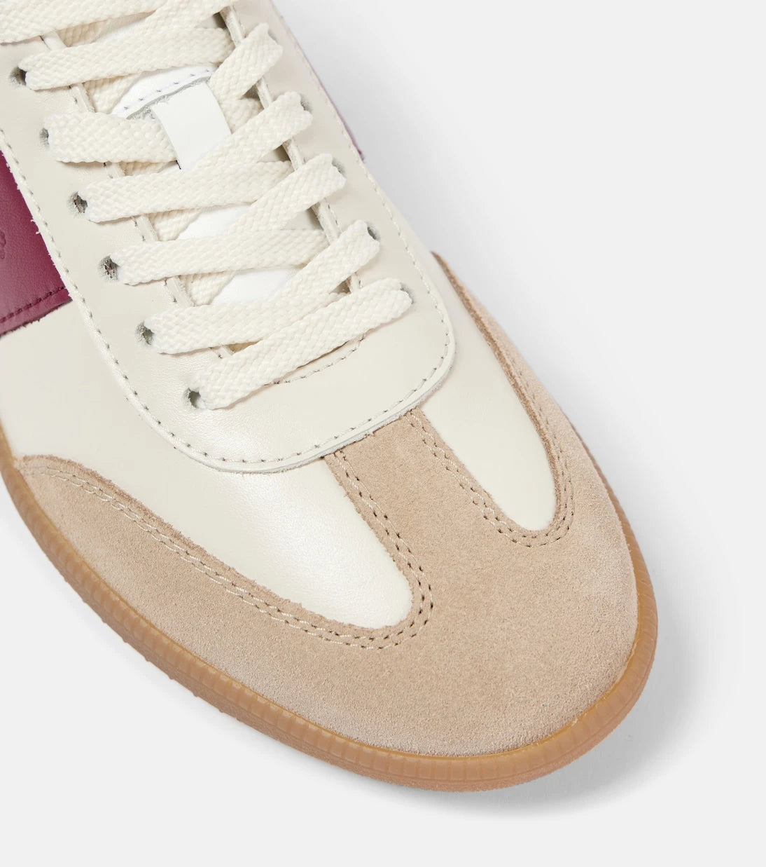 Tod's - حذاء سنيكرز تودز تابز من الجلد بلمسات شمواه