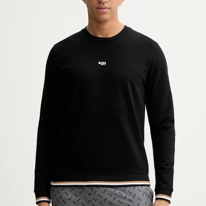 Домашен суичър от памук BOSS Iconic Sweatshirt