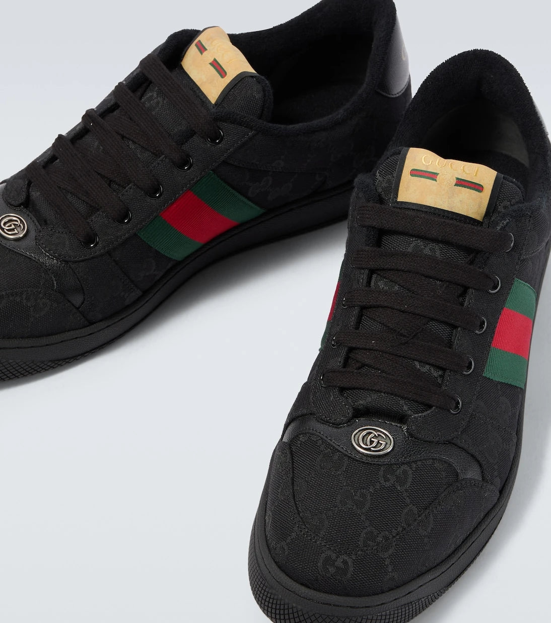 Gucci - حذاء سنيكرز سكرينر GG كانفاس