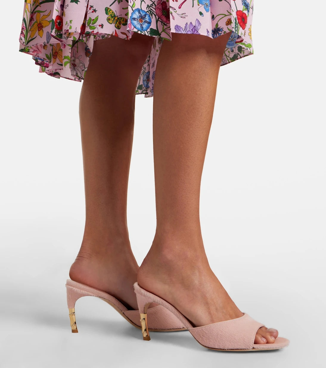 Gucci - Castello calf hair mules