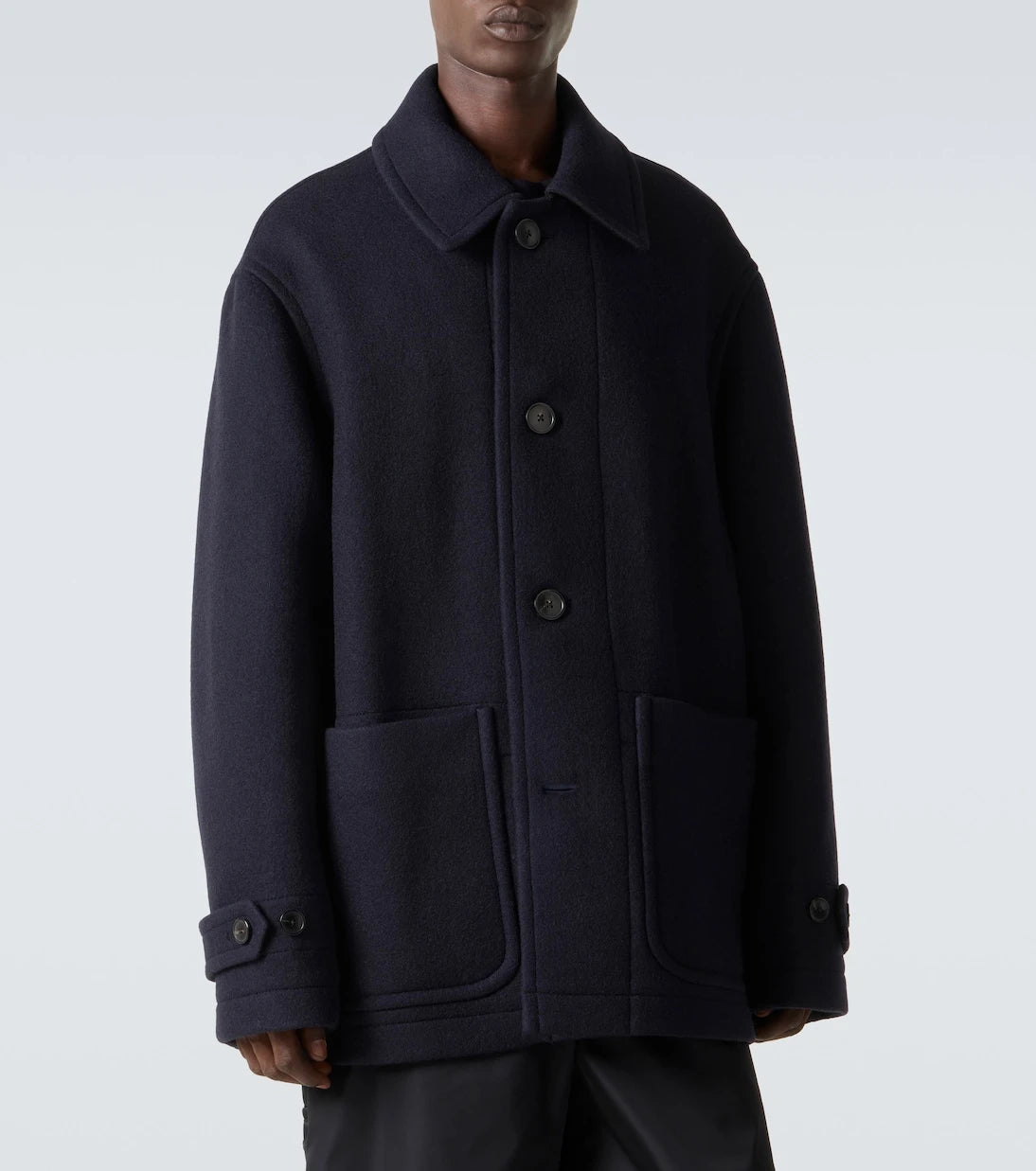 Dries Van Noten - Wool and cotton coat