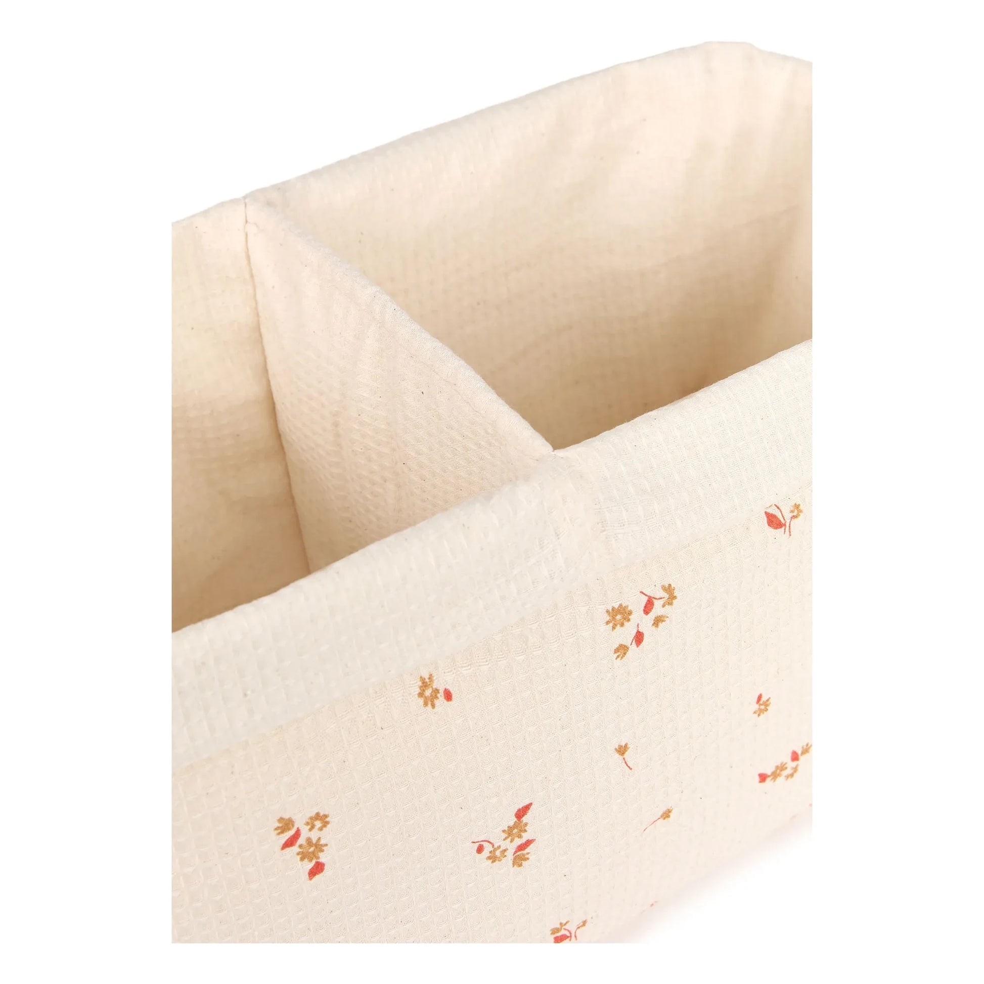 Nobodinoz - Yellow Lily two-compartment storage basket