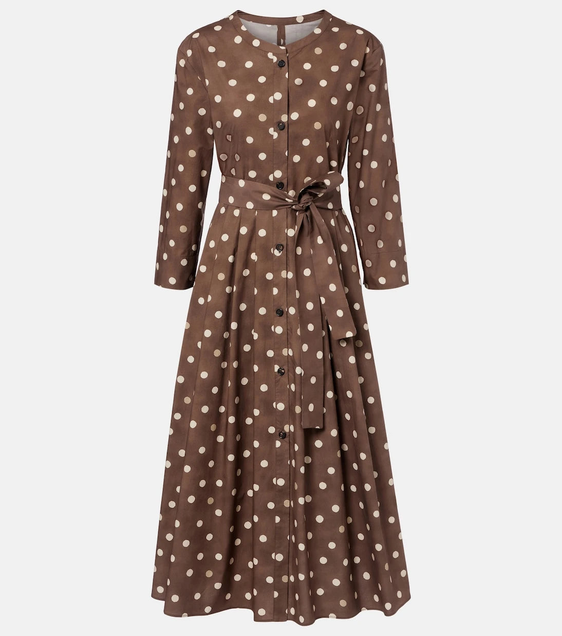 'S Max Mara - Pesche polka-dot cotton shirt dress