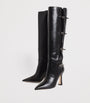 Black Leather Nolan Knee-High Boots 90