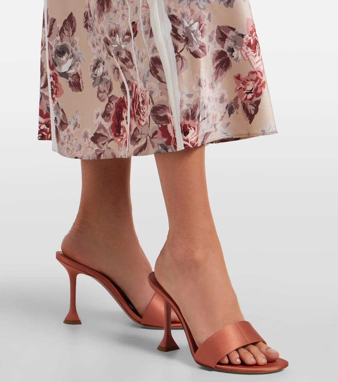 Amina Muaddi - Andreea satin sandals