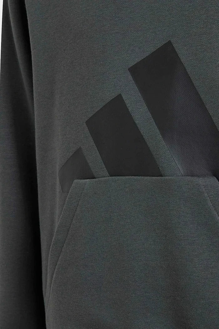 çocuklar için pamuklu adidas kapüşonlu sweatshirt