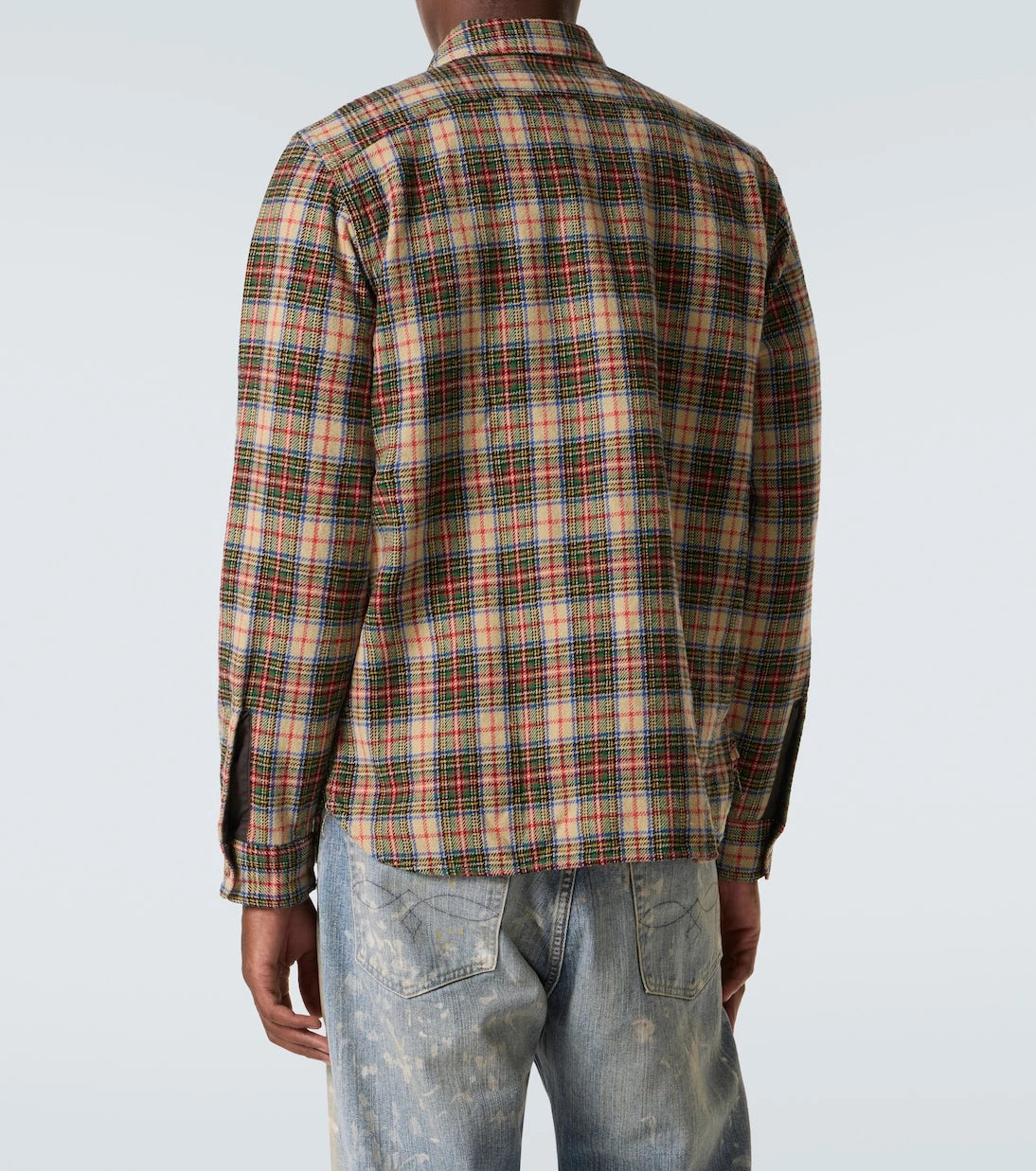 RRL - Plaid wool and cotton-blend twill shirt