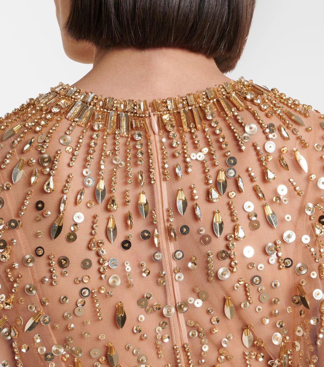 Jenny Packham - Hestia embellished caped gown
