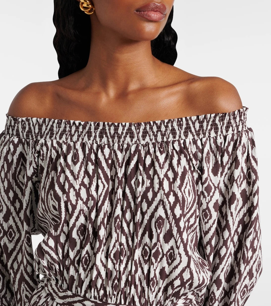 Melissa Odabash - Eclipse gathered printed midi dress